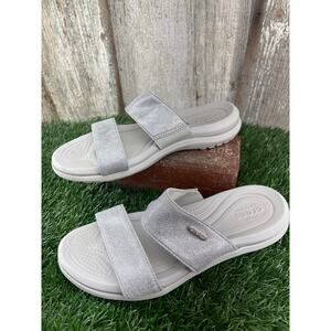 Crocs Capri Dual Strap Silver Gray Women's 8